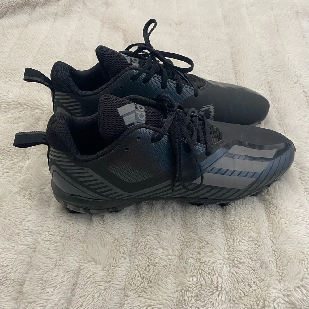 Adidas Adizero Spark Men’s Cleat Black Athletic Shoes Size 12